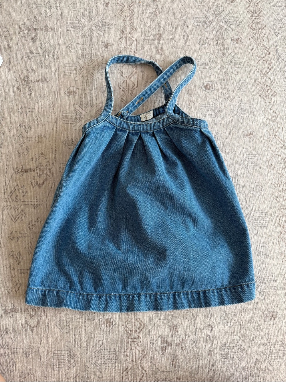 The Simple Folk Blue Denim Tank Dress for Girls